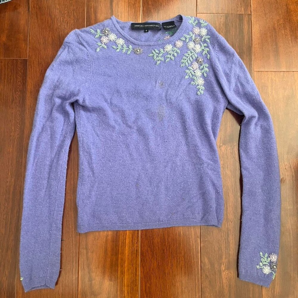 French Connection Women's Purple Jumper